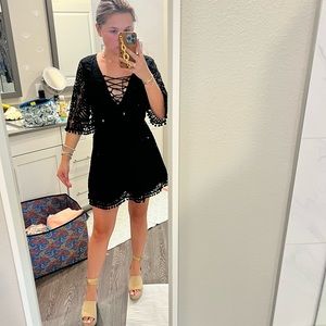 TULAROSA black lace dress
